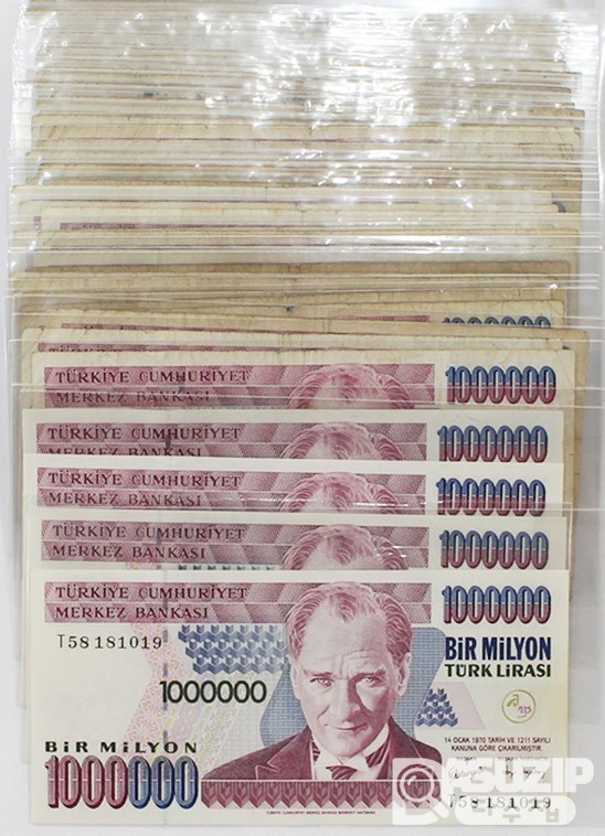 1970년 터기 1,000,000리라 54장 일괄/ 사용제(미품 전후)