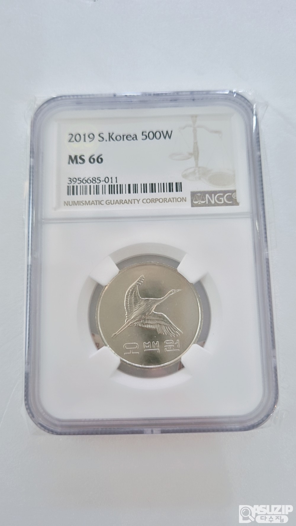 그레이딩 주화: 준특년 2019년 500주 NGC 66등급