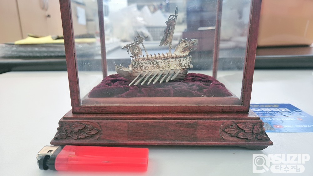 순 은 작품 : 이순신 거북선 순은 제품으로 60돈(255g=8.9 9oz)