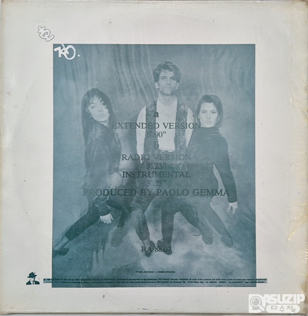 1988년 (이탈리아) 오스카(Oscar)의 'It's My Life' 싱글 음반