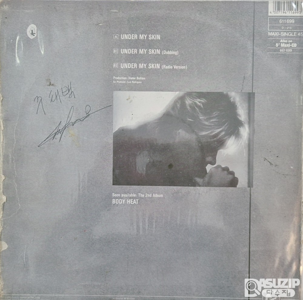 **블루 시스템(Blue System)의 'Under My Skin'**은 1988년에 발매된 앨범