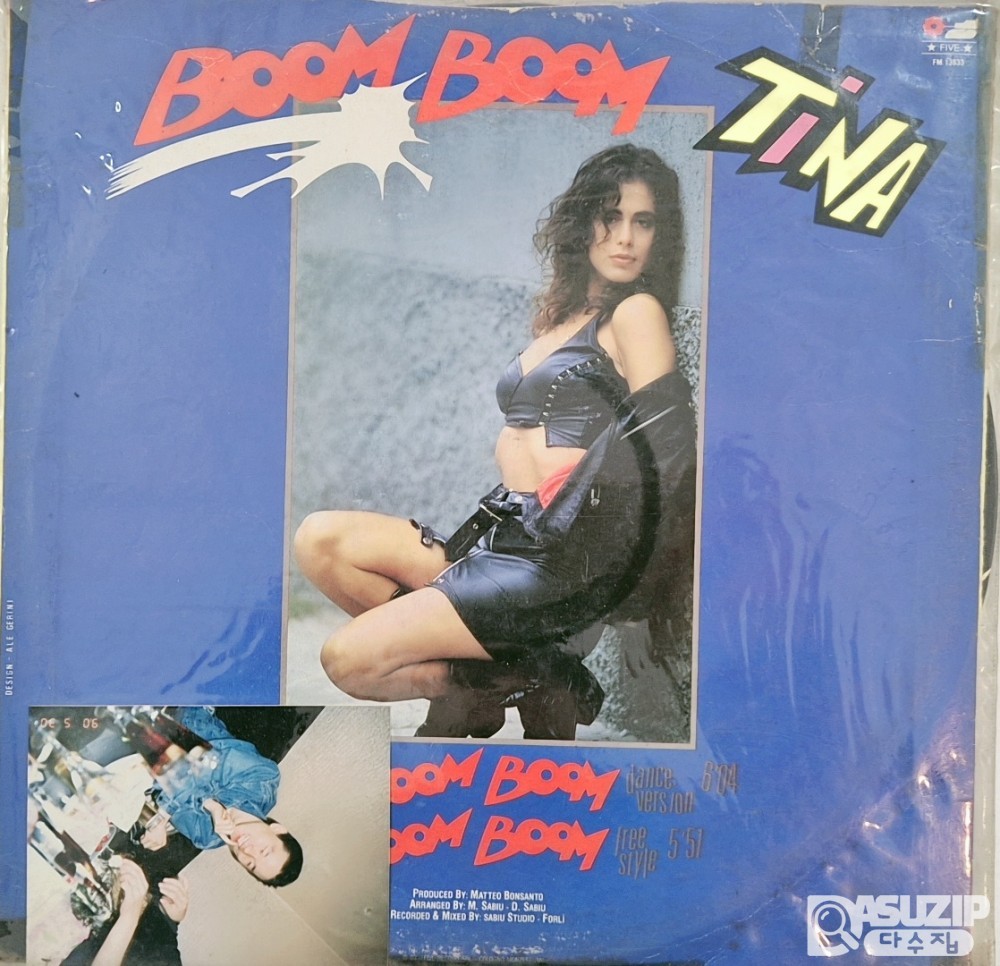 **티나(Tina)**의 1989년 싱글 **"Boom Boom"**의 바이닐 레코드