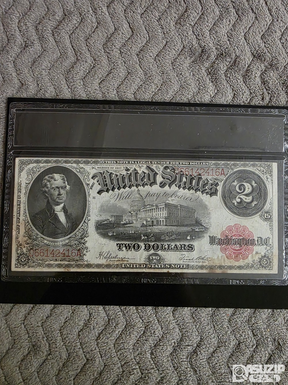 미국 고화폐 누드: 마지막 대형 지폐 2달러 미품 / 라지 사이즈(Large Size) 노트