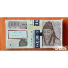 [지폐 다발] 한국은행(신화폐체계) 나 1000원권 100매 다발