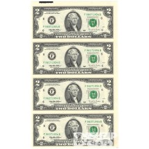 1995년 미국 2달러 4매 연결권 / 미사용품