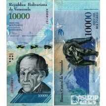 2016년 베네수엘라 10000볼리바르 사용제 100매/ 미품전후