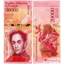 2016~2017년 베네수엘라 20000볼리바르 사용제 100장/ 미품전후