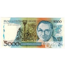 1989년 브라질 5크루자도스 노보 (5,000크루자도스 첨쇄)/ 미사용품