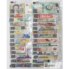 28개국 세계지폐 52장 일괄 / 미사용품