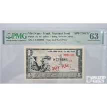 그레이딩 지폐: 1955년 베트남 1동 견양권 PMG 63등급