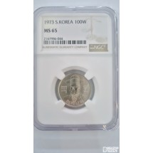 그레이딩 주화: 73년 100주 NGC 65등급