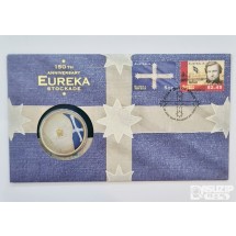 2004년 호주 유레카 스톡게이드 150주년 기념 우표 및 5달러 컬러 주화