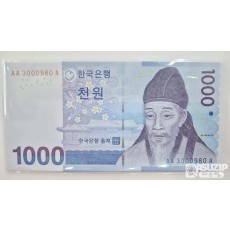 누드 지폐: 3차 천원 AAA3000 10연번