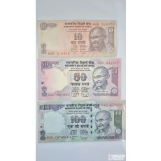 인도, 이란, 캄보디아 현용지페 10종 세트